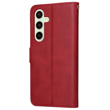 EIDERWOOD Samsung Galaxy S24 FE Læder Cover m. Pung & Strop - Rød