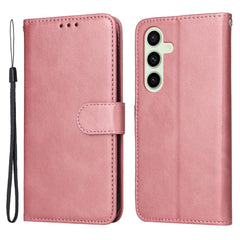 EIDERWOOD Samsung Galaxy S24 FE Læder Cover m. Pung & Strop - Lyserød