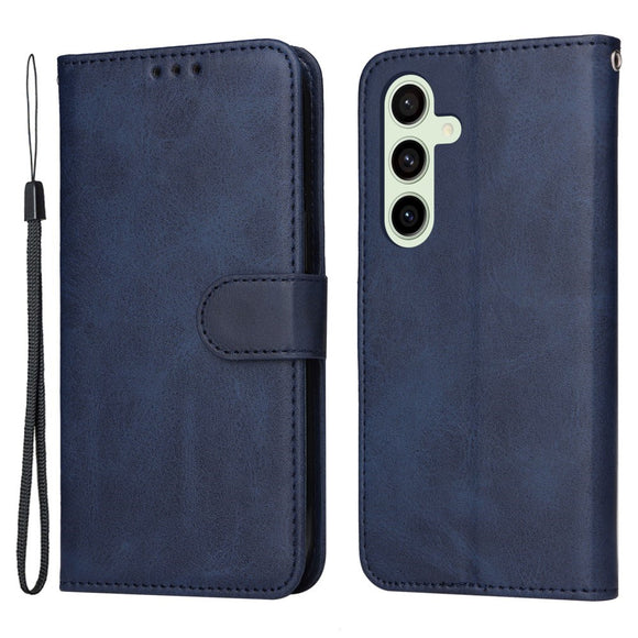 EIDERWOOD Samsung Galaxy S24 FE Læder Cover m. Pung & Strop - Blå
