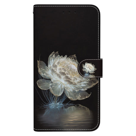 EIDERWOOD Motorola Moto G85 (5G) Læder Cover m. Pung & Strop - Hvid Blomst