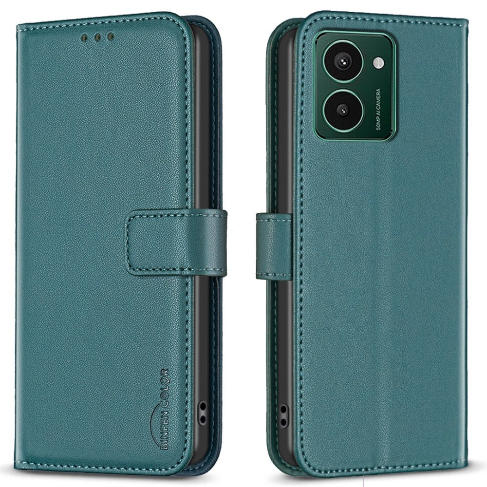 HMD Pulse+ Kunstlæder Flip Cover m. Kortholder & Ståfunktion - Grøn