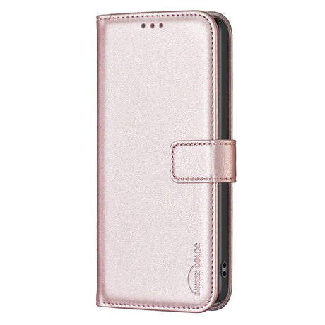 HMD Pulse+ Kunstlæder Flip Cover m. Kortholder & Ståfunktion - Rose Gold