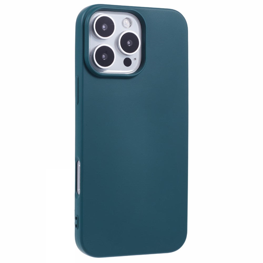 EIDERWOOD iPhone 16 Pro Mat Fleksibel Plastik Cover - Mørkegrøn
