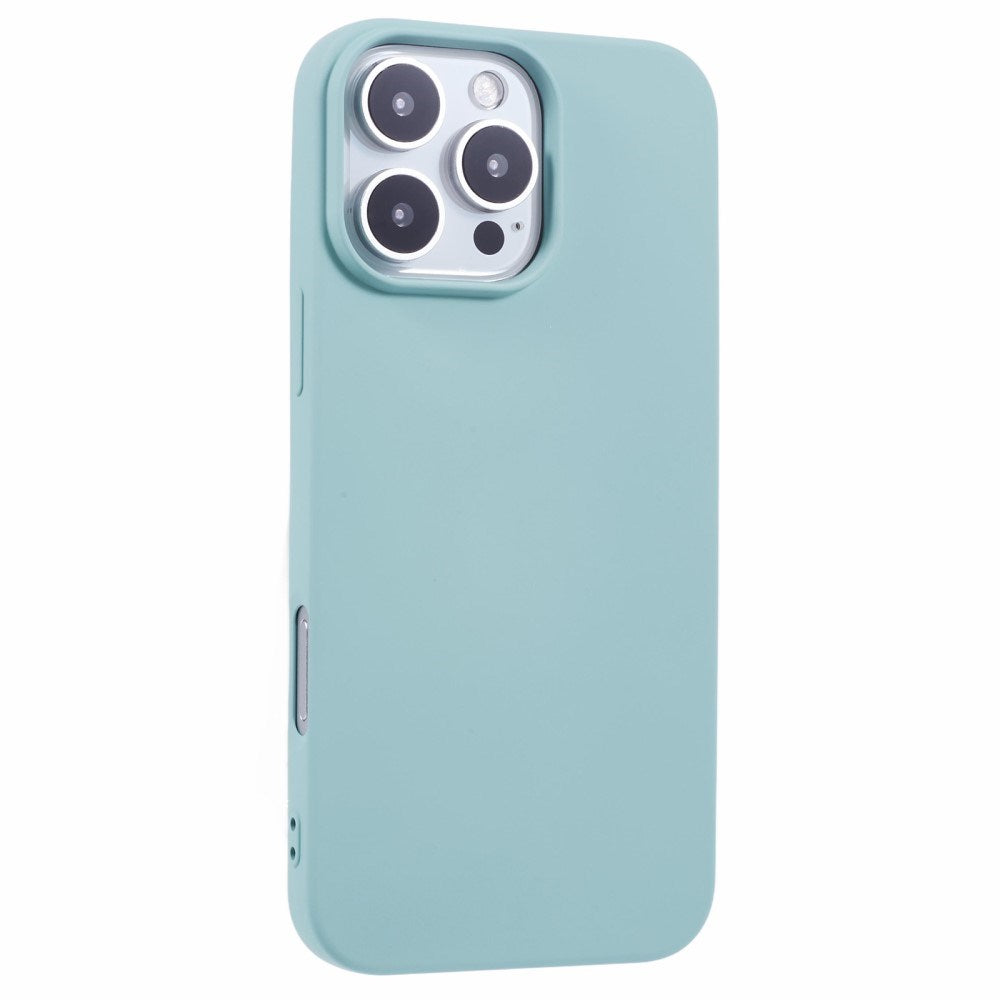 EIDERWOOD iPhone 16 Pro Mat Fleksibel Plastik Cover - Lyseblå