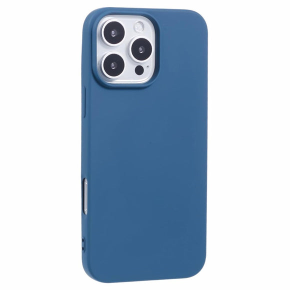 EIDERWOOD iPhone 16 Pro Mat Fleksibel Plastik Cover - Blå