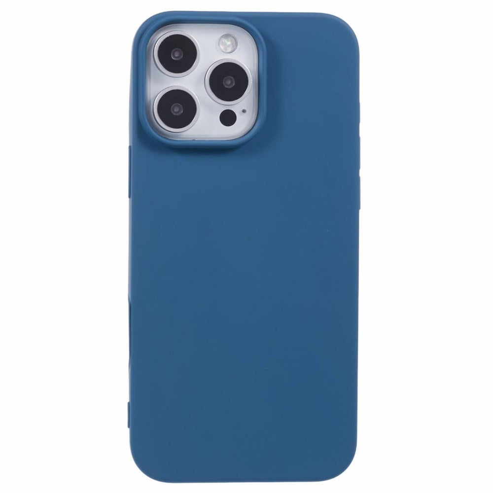 EIDERWOOD iPhone 16 Pro Mat Fleksibel Plastik Cover - Blå