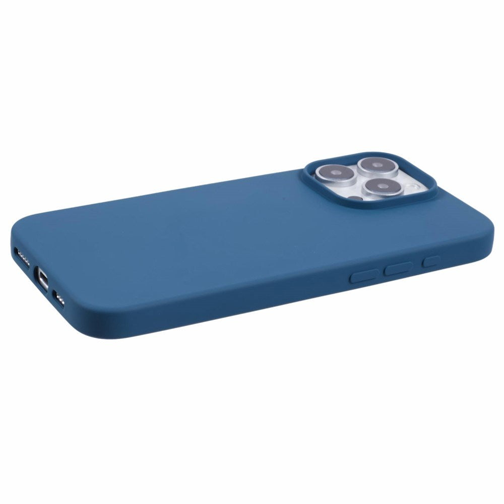EIDERWOOD iPhone 16 Pro Mat Fleksibel Plastik Cover - Blå