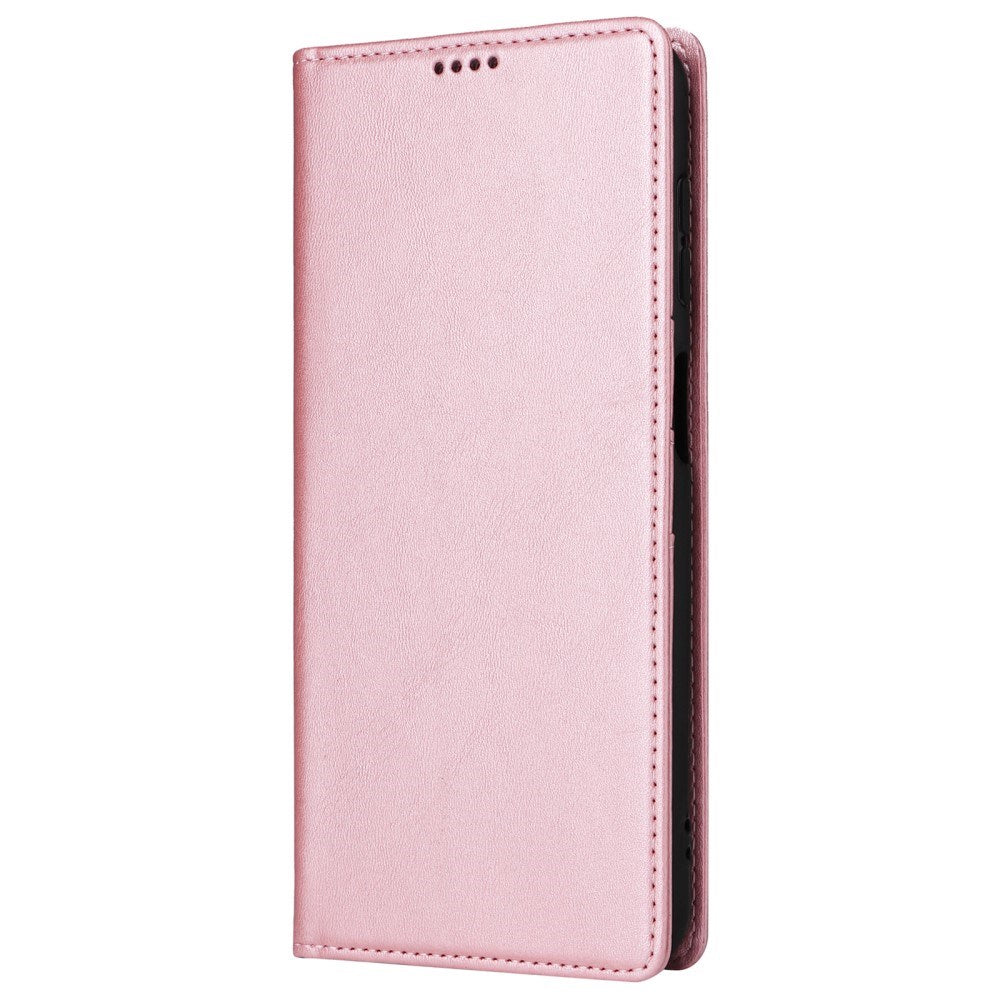 EIDERWOOD Samsung Galaxy A13 (4G/5G) / A04s / M13 Kunstlæder Flip Cover m. Kortholder & Ståfunktion - Lyserød