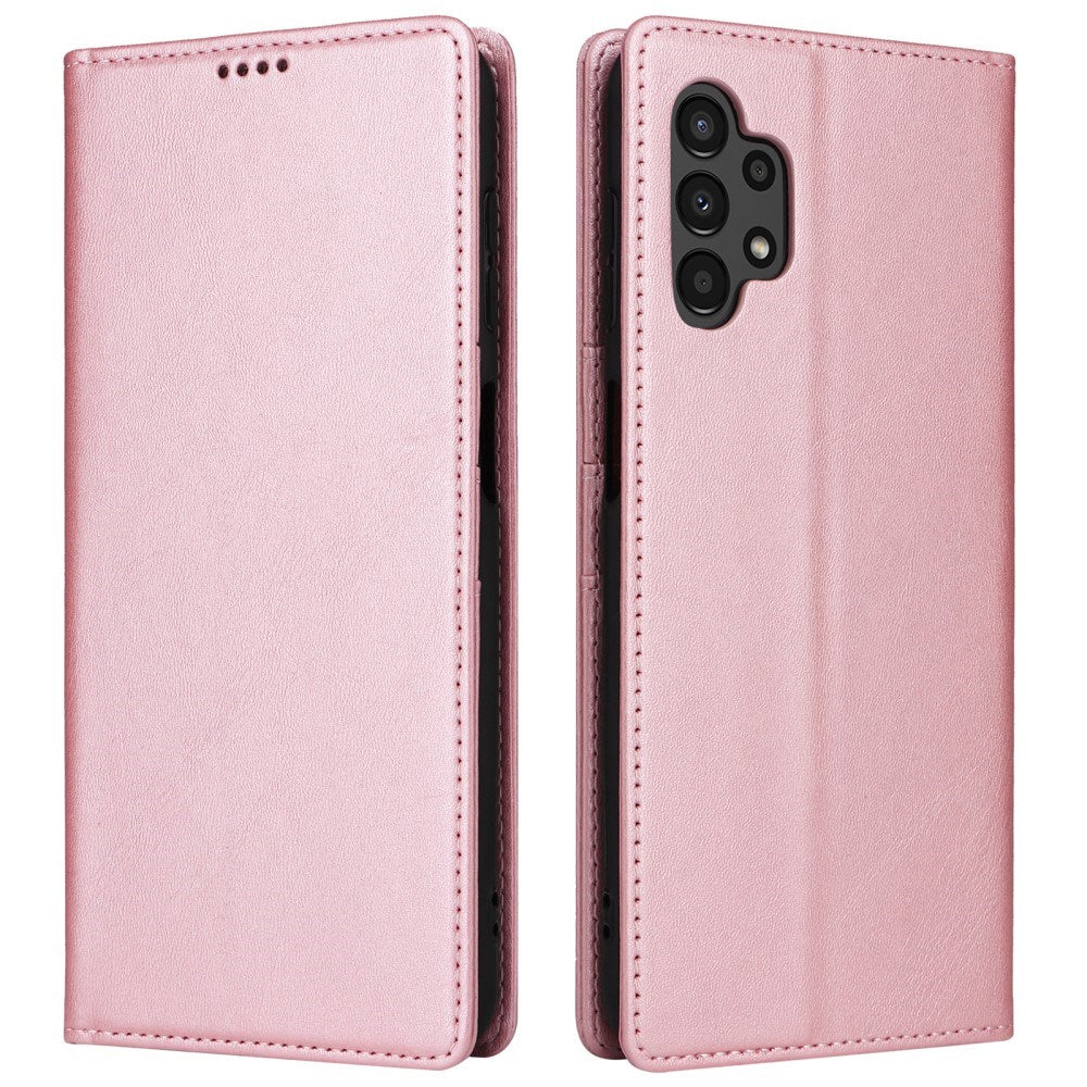 EIDERWOOD Samsung Galaxy A13 (4G/5G) / A04s / M13 Kunstlæder Flip Cover m. Kortholder & Ståfunktion - Lyserød
