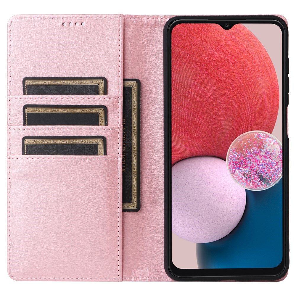 EIDERWOOD Samsung Galaxy A13 (4G/5G) / A04s / M13 Kunstlæder Flip Cover m. Kortholder & Ståfunktion - Lyserød