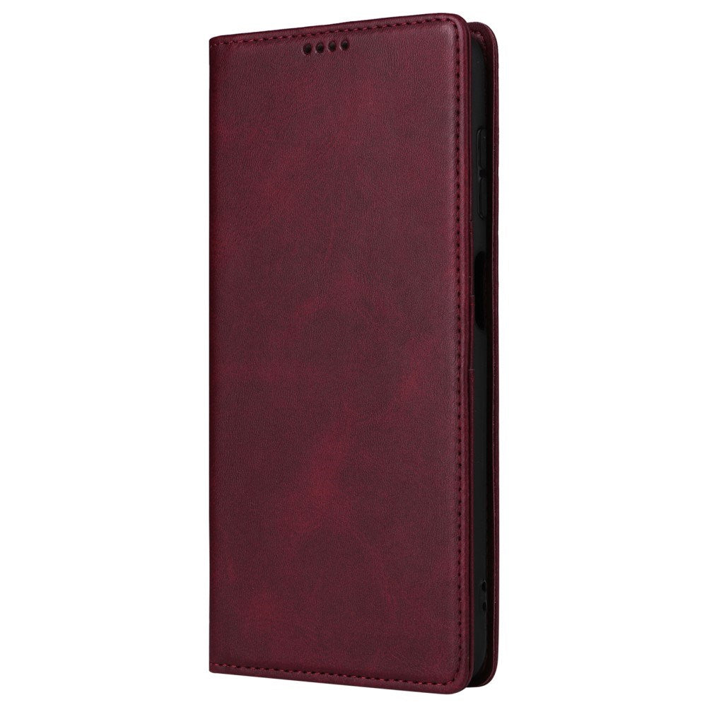 EIDERWOOD Samsung Galaxy A13 (4G/5G) / A04s / M13 Kunstlæder Flip Cover m. Kortholder & Ståfunktion - Rød