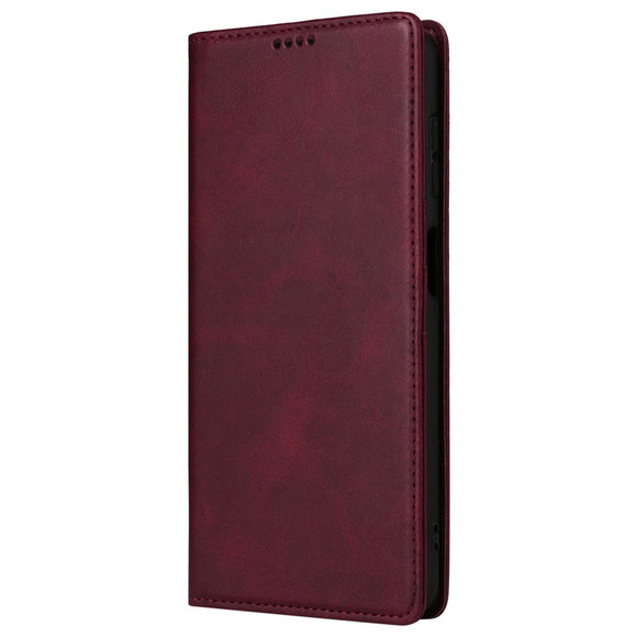 EIDERWOOD Samsung Galaxy A13 (4G/5G) / A04s / M13 Kunstlæder Flip Cover m. Kortholder & Ståfunktion - Rød
