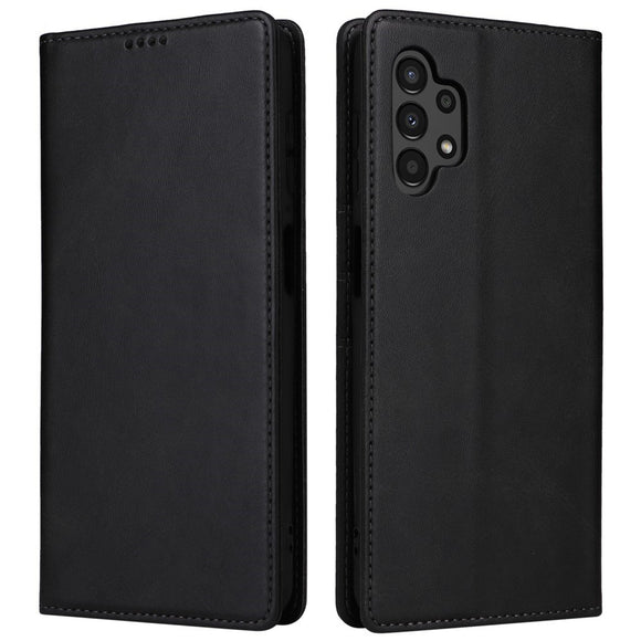 EIDERWOOD Samsung Galaxy A13 (4G/5G) / A04s / M13 Kunstlæder Flip Cover m. Kortholder & Ståfunktion - Sort