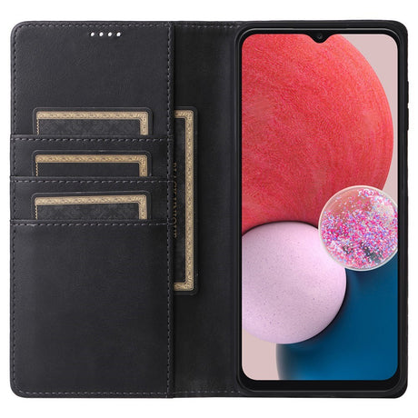 EIDERWOOD Samsung Galaxy A13 (4G/5G) / A04s / M13 Kunstlæder Flip Cover m. Kortholder & Ståfunktion - Sort