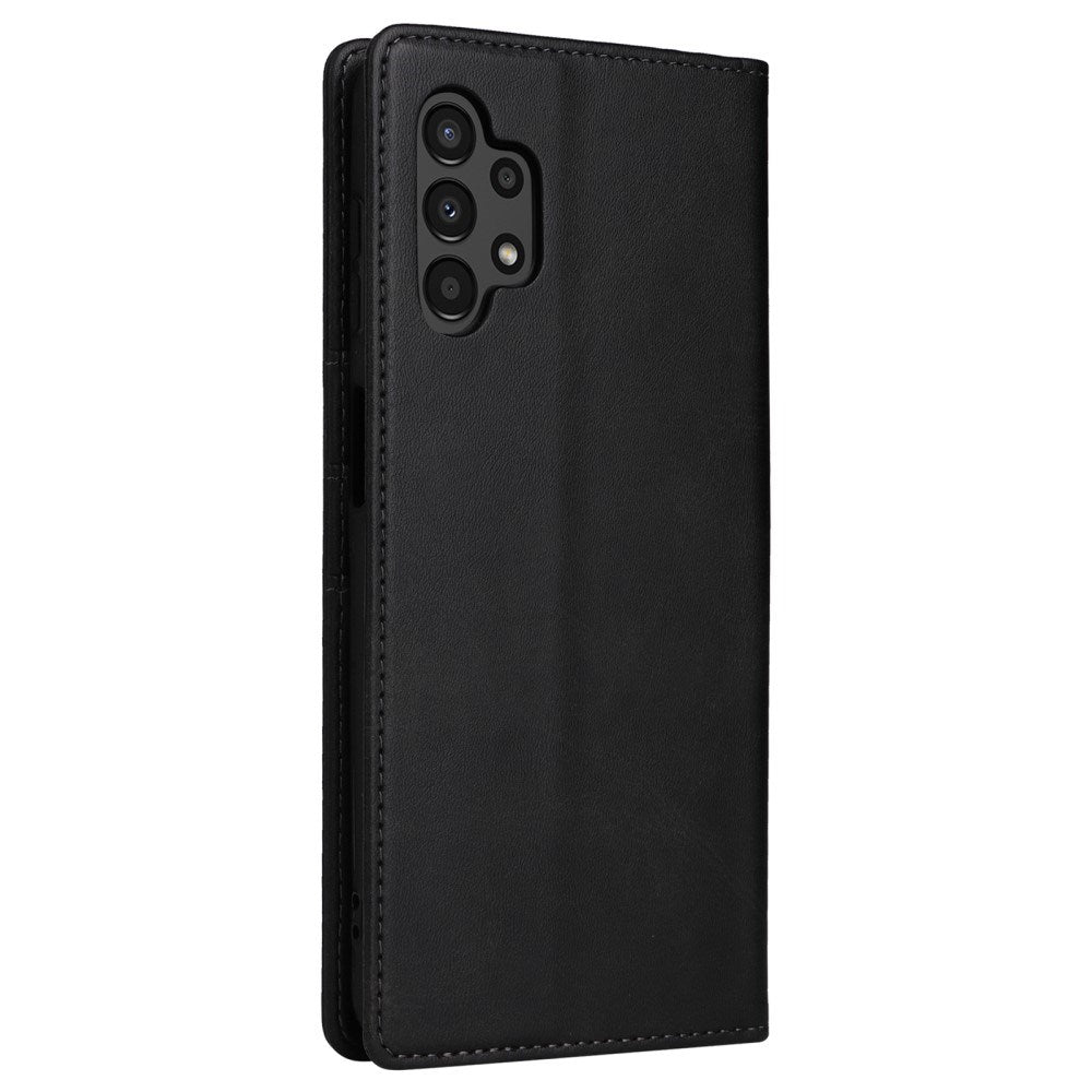 EIDERWOOD Samsung Galaxy A13 (4G/5G) / A04s / M13 Kunstlæder Flip Cover m. Kortholder & Ståfunktion - Sort