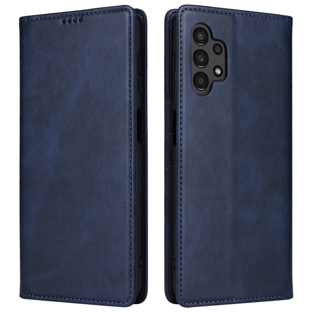 EIDERWOOD Samsung Galaxy A13 (4G/5G) / A04s / M13 Kunstlæder Flip Cover m. Kortholder & Ståfunktion - Mørkeblå