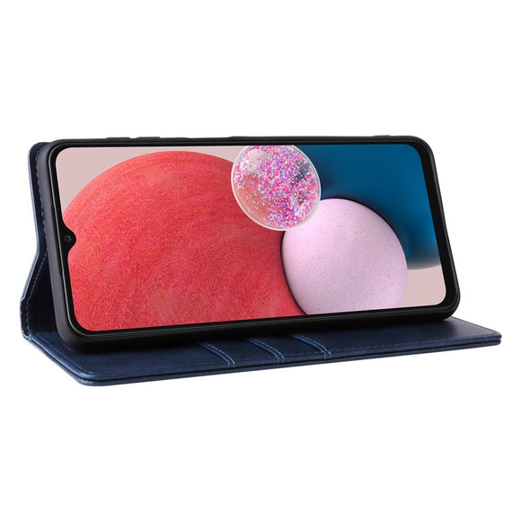EIDERWOOD Samsung Galaxy A13 (4G/5G) / A04s / M13 Kunstlæder Flip Cover m. Kortholder & Ståfunktion - Mørkeblå