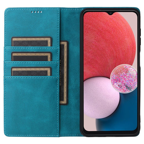 EIDERWOOD Samsung Galaxy A13 (4G/5G) / A04s / M13 Kunstlæder Flip Cover m. Kortholder & Ståfunktion - Blå