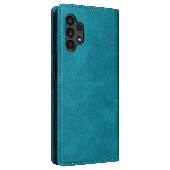 EIDERWOOD Samsung Galaxy A13 (4G/5G) / A04s / M13 Kunstlæder Flip Cover m. Kortholder & Ståfunktion - Blå