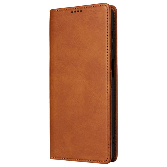 EIDERWOOD Samsung Galaxy A13 (4G/5G) / A04s / M13 Kunstlæder Flip Cover m. Kortholder & Ståfunktion - Brun