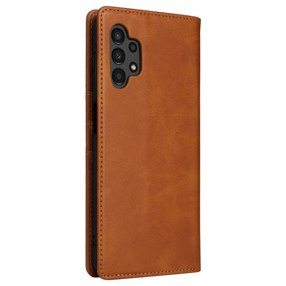EIDERWOOD Samsung Galaxy A13 (4G/5G) / A04s / M13 Kunstlæder Flip Cover m. Kortholder & Ståfunktion - Brun