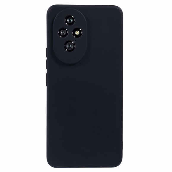 EIDERWOOD Honor 200 5G Case – Fleksibelt Plast Cover med Fiberforing og Præcis Kameraudskæring - Sort