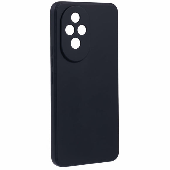 EIDERWOOD Honor 200 5G Case – Fleksibelt Plast Cover med Fiberforing og Præcis Kameraudskæring - Sort