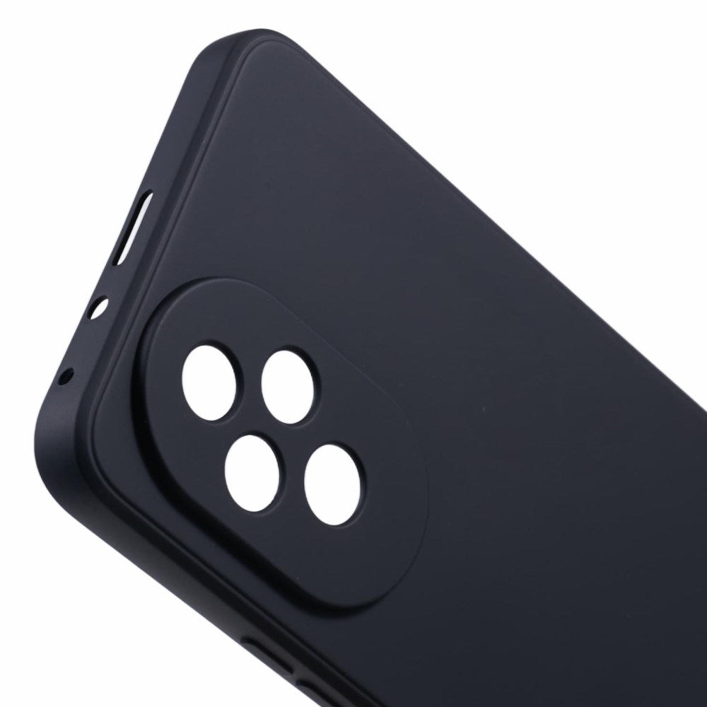 EIDERWOOD Honor 200 5G Case – Fleksibelt Plast Cover med Fiberforing og Præcis Kameraudskæring - Sort