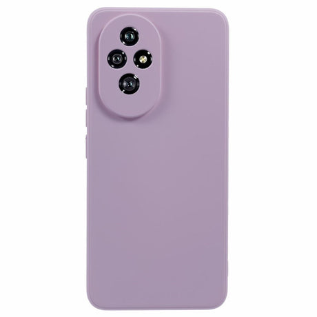 EIDERWOOD Honor 200 5G Case – Fleksibelt Plast Cover med Fiberforing og Præcis Kameraudskæring - Lilla