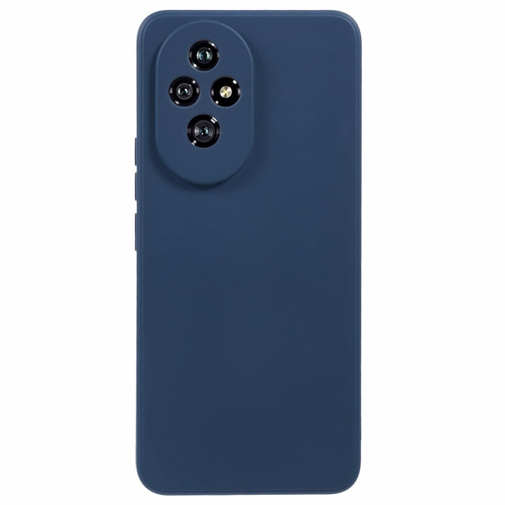 EIDERWOOD Honor 200 5G Case – Fleksibelt Plast Cover med Fiberforing og Præcis Kameraudskæring - Mørkeblå