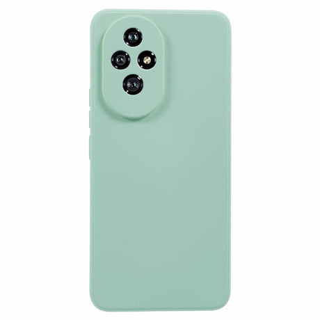 EIDERWOOD Honor 200 5G Case – Fleksibelt Plast Cover med Fiberforing og Præcis Kameraudskæring - Turkis