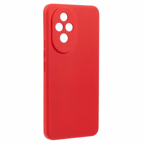 EIDERWOOD Honor 200 5G Case – Fleksibelt Plast Cover med Fiberforing og Præcis Kameraudskæring - Rød