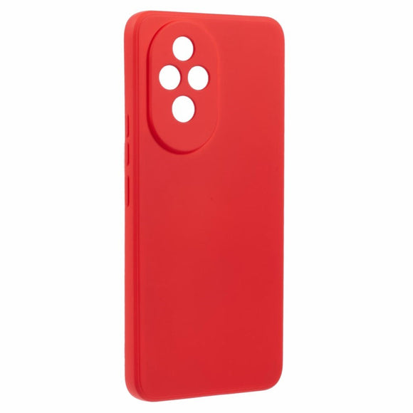 EIDERWOOD Honor 200 5G Case – Fleksibelt Plast Cover med Fiberforing og Præcis Kameraudskæring - Rød