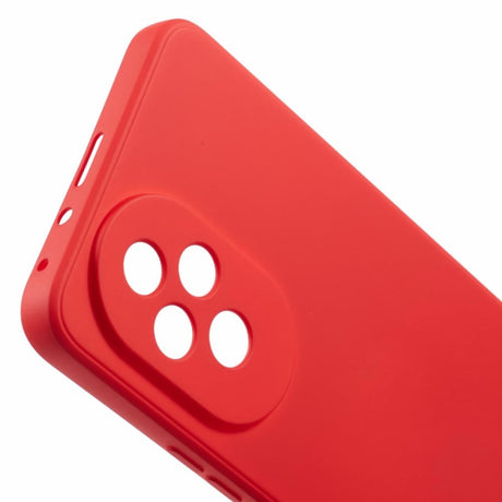 EIDERWOOD Honor 200 5G Case – Fleksibelt Plast Cover med Fiberforing og Præcis Kameraudskæring - Rød