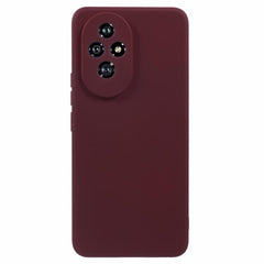 EIDERWOOD Honor 200 5G Case – Fleksibelt Plast Cover med Fiberforing og Præcis Kameraudskæring - Vinrød