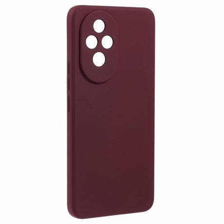 EIDERWOOD Honor 200 5G Case – Fleksibelt Plast Cover med Fiberforing og Præcis Kameraudskæring - Vinrød