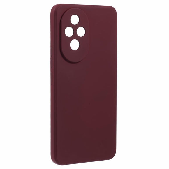 EIDERWOOD Honor 200 5G Case – Fleksibelt Plast Cover med Fiberforing og Præcis Kameraudskæring - Vinrød