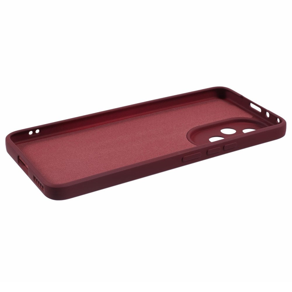 EIDERWOOD Honor 200 5G Case – Fleksibelt Plast Cover med Fiberforing og Præcis Kameraudskæring - Vinrød