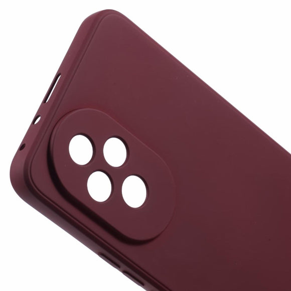 EIDERWOOD Honor 200 5G Case – Fleksibelt Plast Cover med Fiberforing og Præcis Kameraudskæring - Vinrød