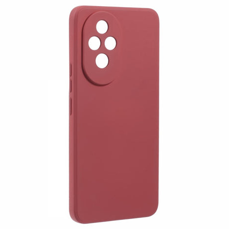 EIDERWOOD Honor 200 5G Case – Fleksibelt Plast Cover med Fiberforing og Præcis Kameraudskæring - Mørkerød