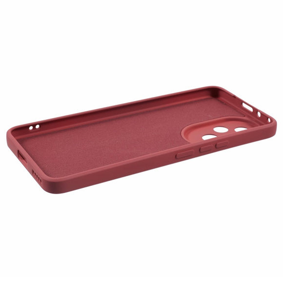 EIDERWOOD Honor 200 5G Case – Fleksibelt Plast Cover med Fiberforing og Præcis Kameraudskæring - Mørkerød