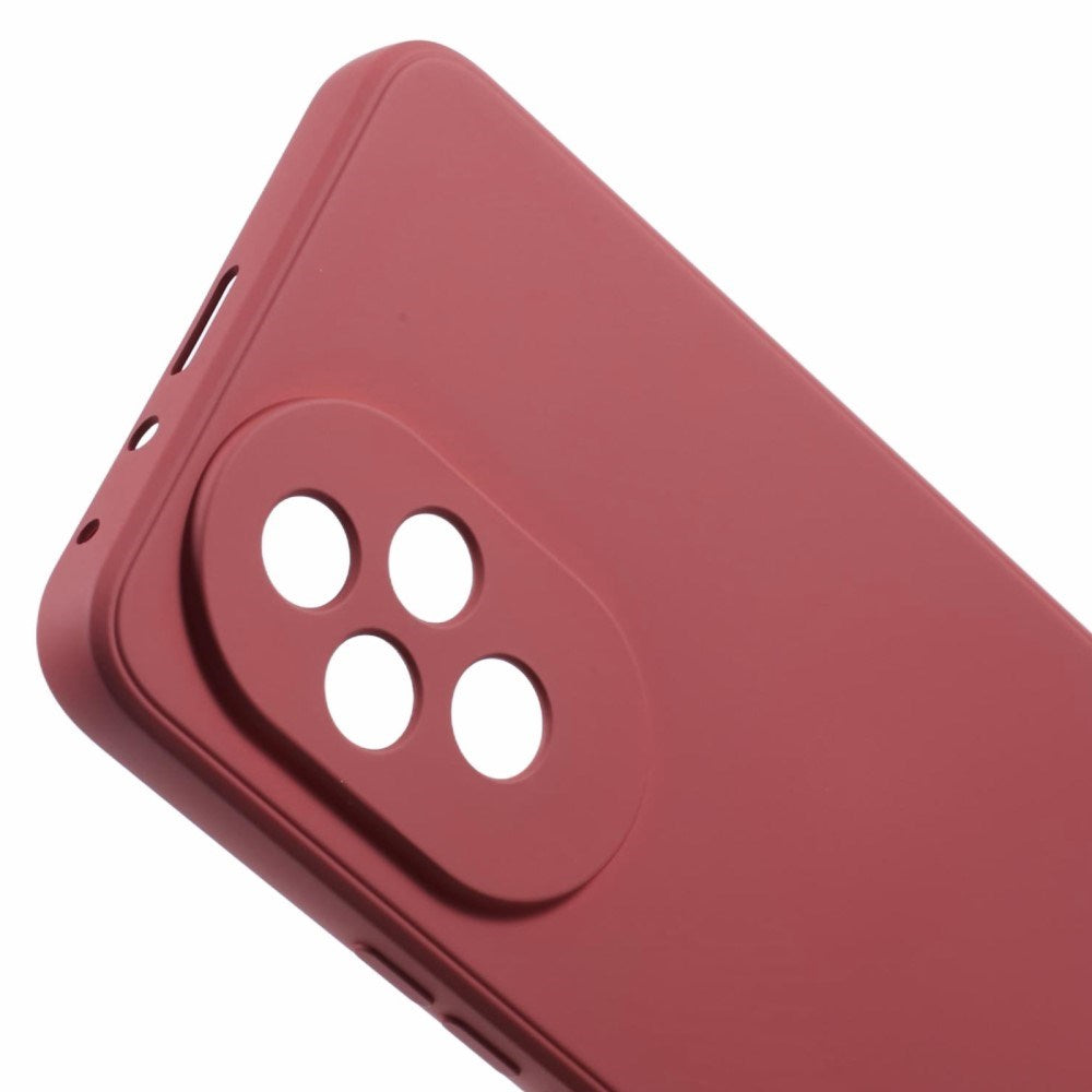 EIDERWOOD Honor 200 5G Case – Fleksibelt Plast Cover med Fiberforing og Præcis Kameraudskæring - Mørkerød