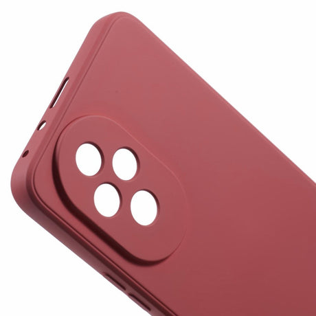 EIDERWOOD Honor 200 5G Case – Fleksibelt Plast Cover med Fiberforing og Præcis Kameraudskæring - Mørkerød