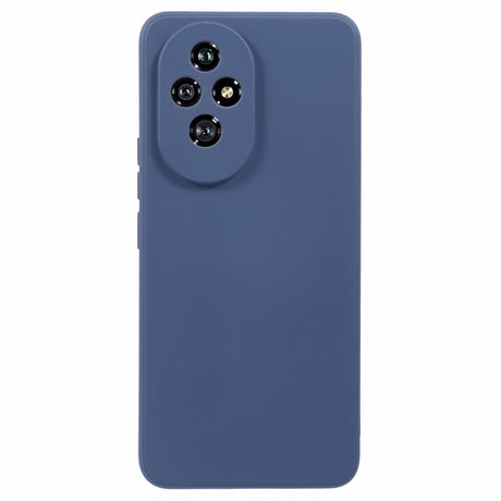 EIDERWOOD Honor 200 5G Case – Fleksibelt Plast Cover med Fiberforing og Præcis Kameraudskæring - Blå