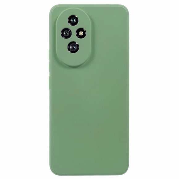 EIDERWOOD Honor 200 5G Case – Fleksibelt Plast Cover med Fiberforing og Præcis Kameraudskæring - Grøn