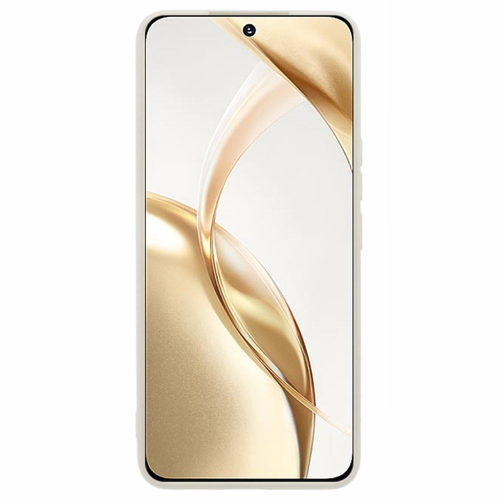 EIDERWOOD Honor 200 5G Case – Fleksibelt Plast Cover med Fiberforing og Præcis Kameraudskæring - Hvid
