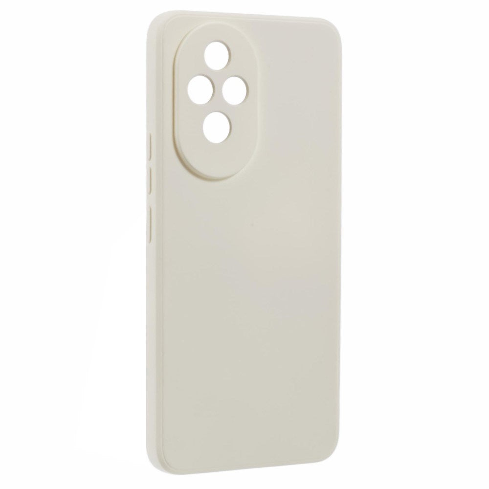 EIDERWOOD Honor 200 5G Case – Fleksibelt Plast Cover med Fiberforing og Præcis Kameraudskæring - Hvid