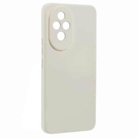 EIDERWOOD Honor 200 5G Case – Fleksibelt Plast Cover med Fiberforing og Præcis Kameraudskæring - Hvid