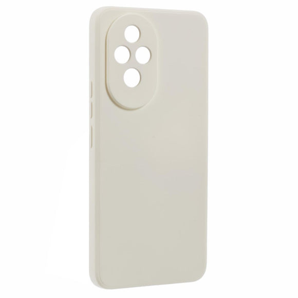 EIDERWOOD Honor 200 5G Case – Fleksibelt Plast Cover med Fiberforing og Præcis Kameraudskæring - Hvid