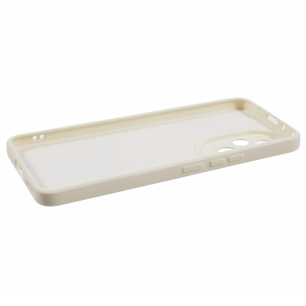 EIDERWOOD Honor 200 5G Case – Fleksibelt Plast Cover med Fiberforing og Præcis Kameraudskæring - Hvid